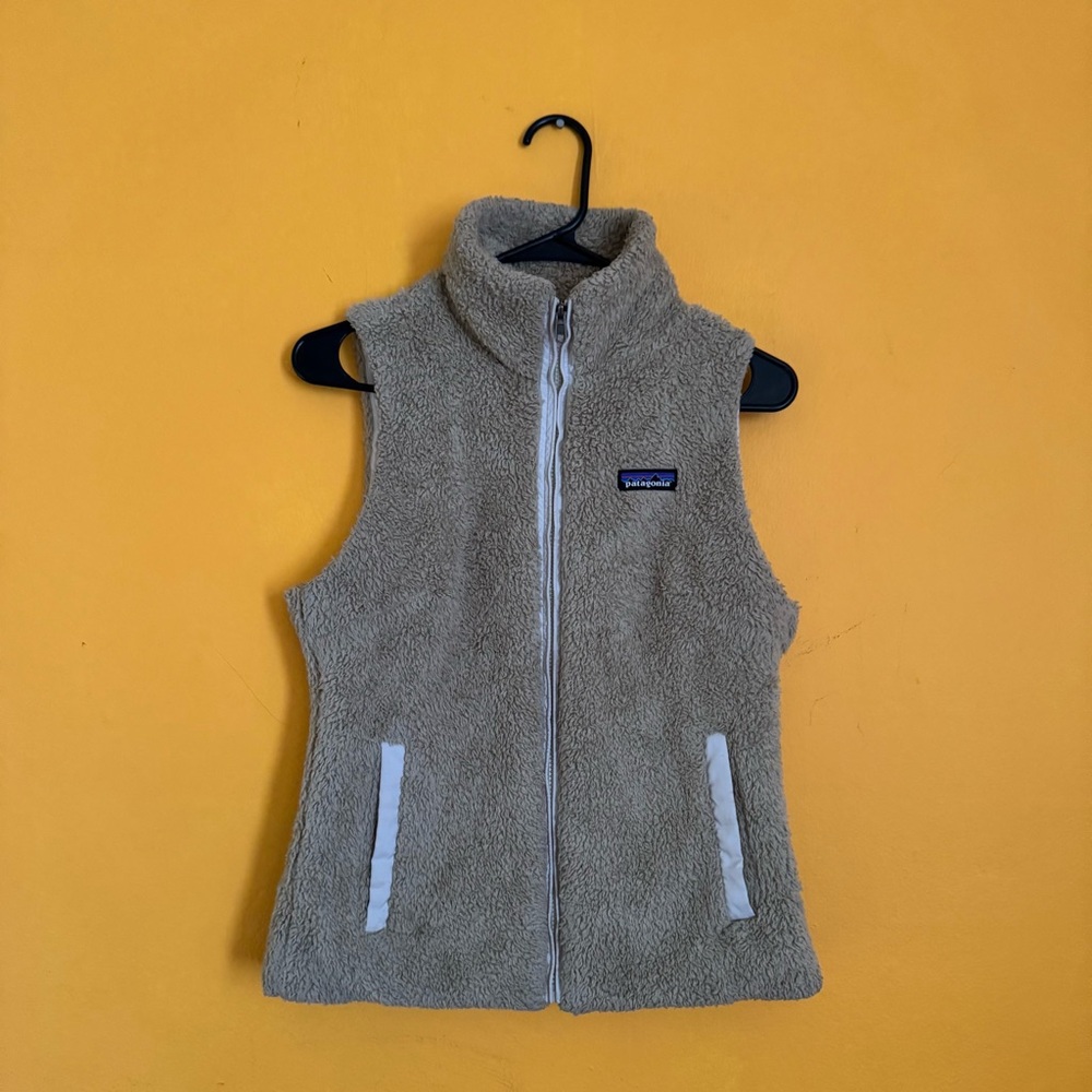 Patagonia Los Gatos Tan Fleece Vest